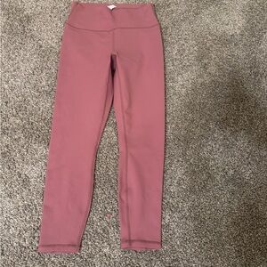 Fabletics Pink Leggings with Stretchy Fit and Wide Waistband